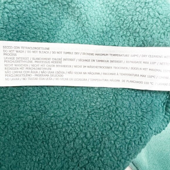 Twinset Milano Sweatshirt Womens XXL Green Ombre Tie-Dye Fringed Top Boho - Picture 10 of 16